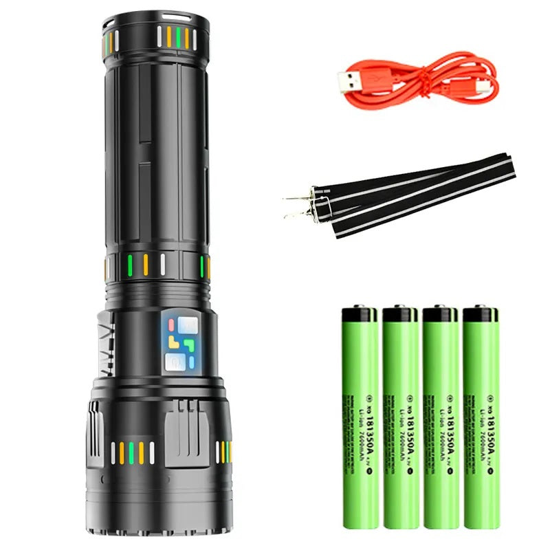 Linterna Profesional Zoom 22000mAh Funcion PowerBank