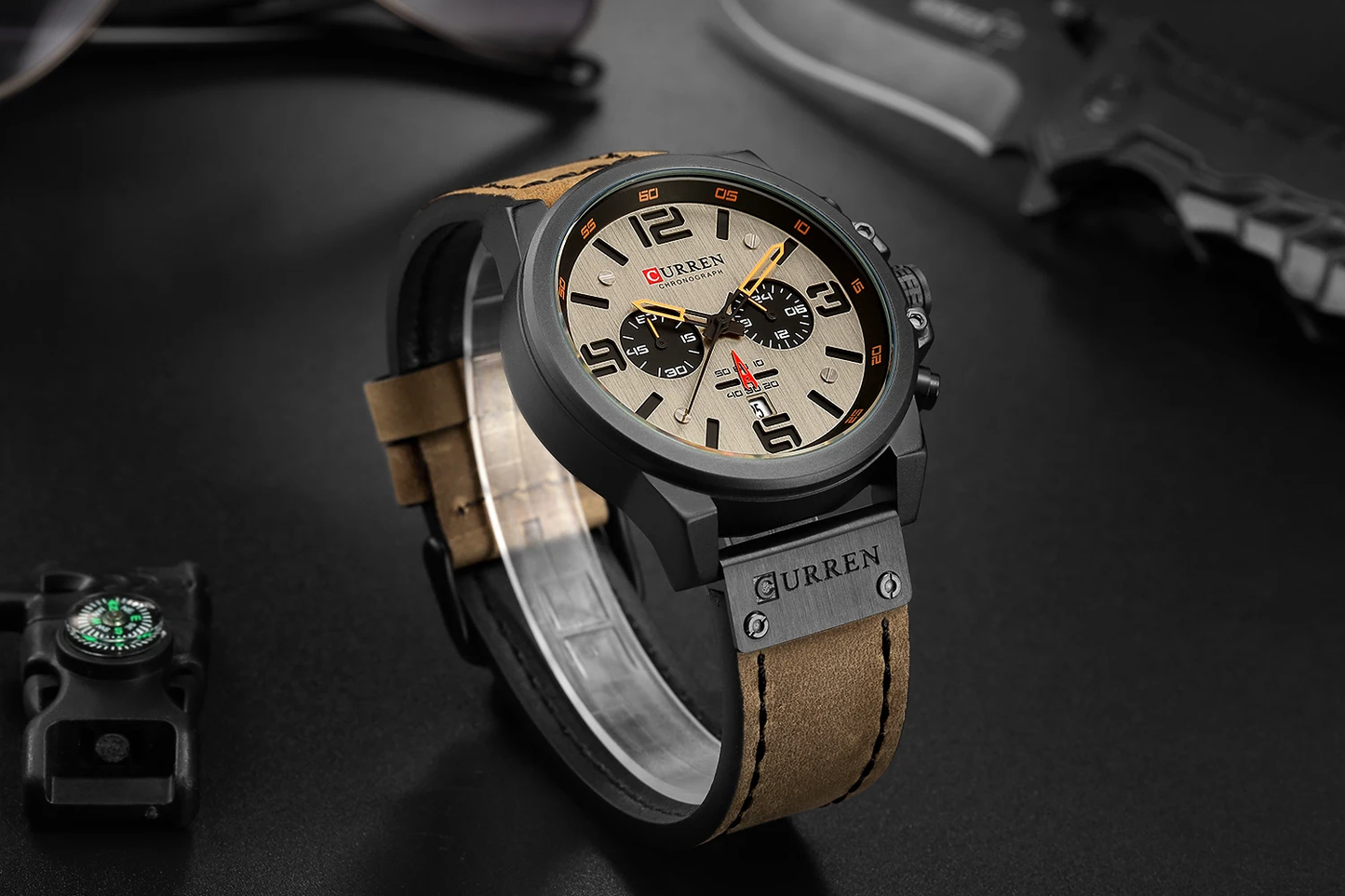 Reloj CURREN Marron Para Hombre
