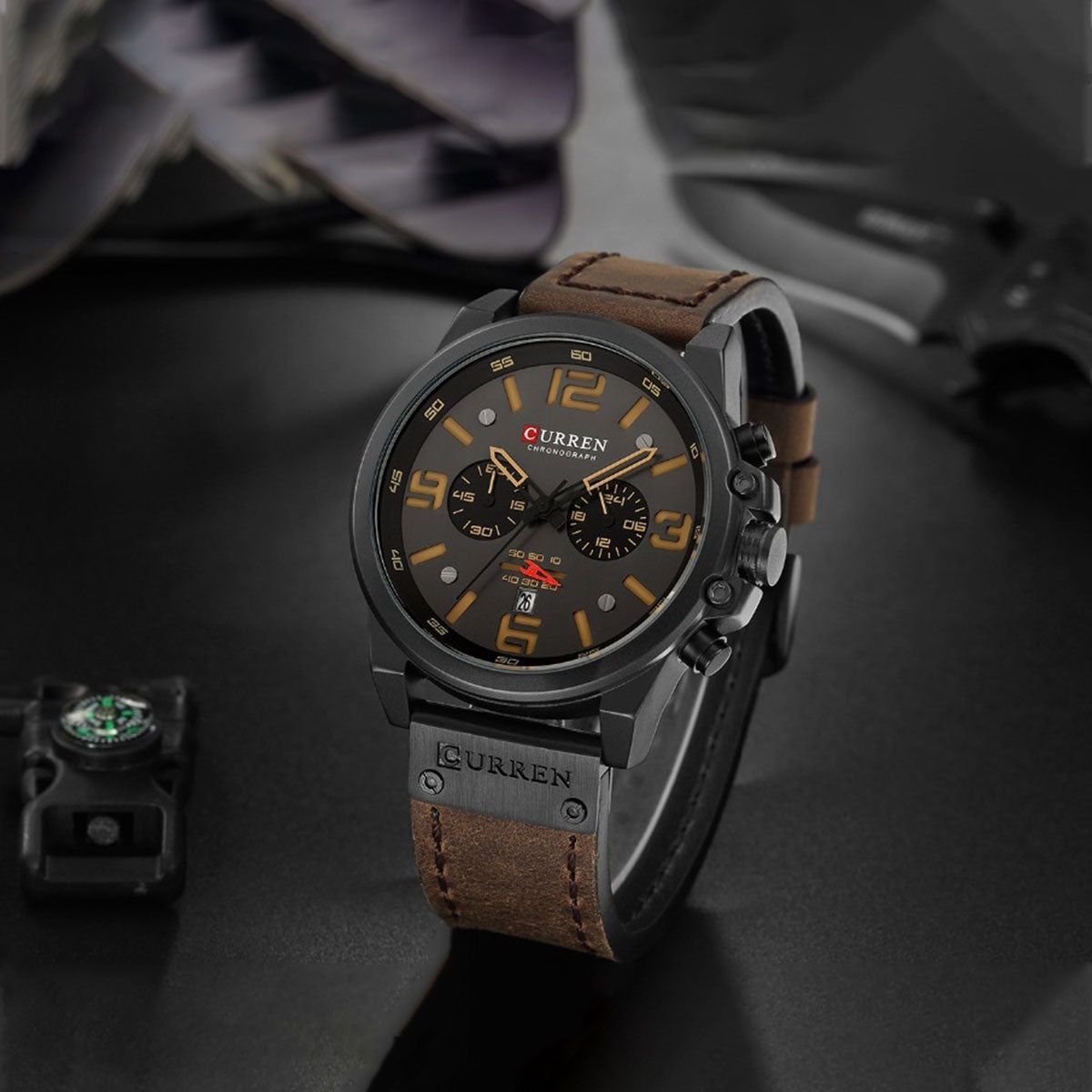 Reloj CURREN Negro Para Hombre