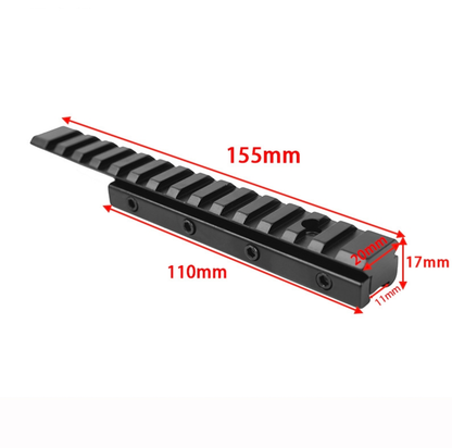 Adaptador de Riel 11mm a 20mm / 21mm Picatinny