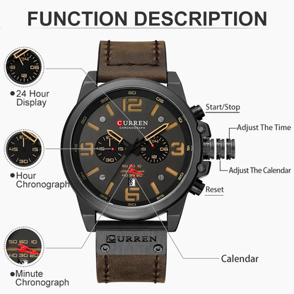 Reloj CURREN Marron Para Hombre