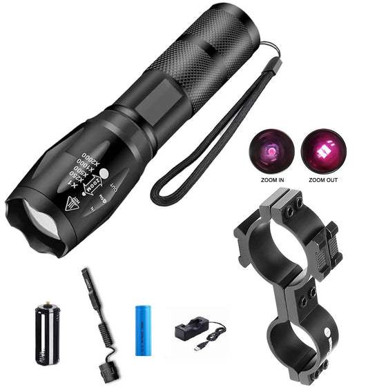 Linterna Tactica Infrarrojo IR con Montaje