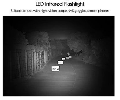 Linterna Tactica Infrarrojo IR con Montaje