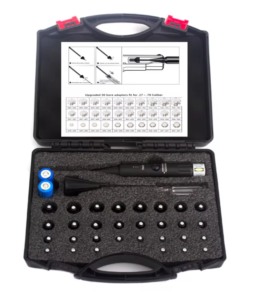 Colimador Láser Universal con 32 Adaptadores