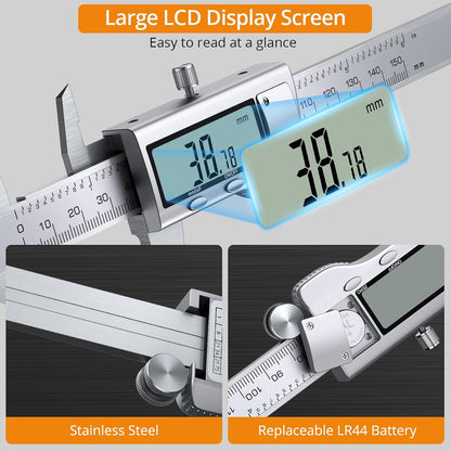 Calibrador Digital DITRON de 150mm de Acero Inoxidable
