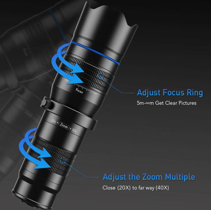 Telescopio Terrestre 40x Con Accesorios