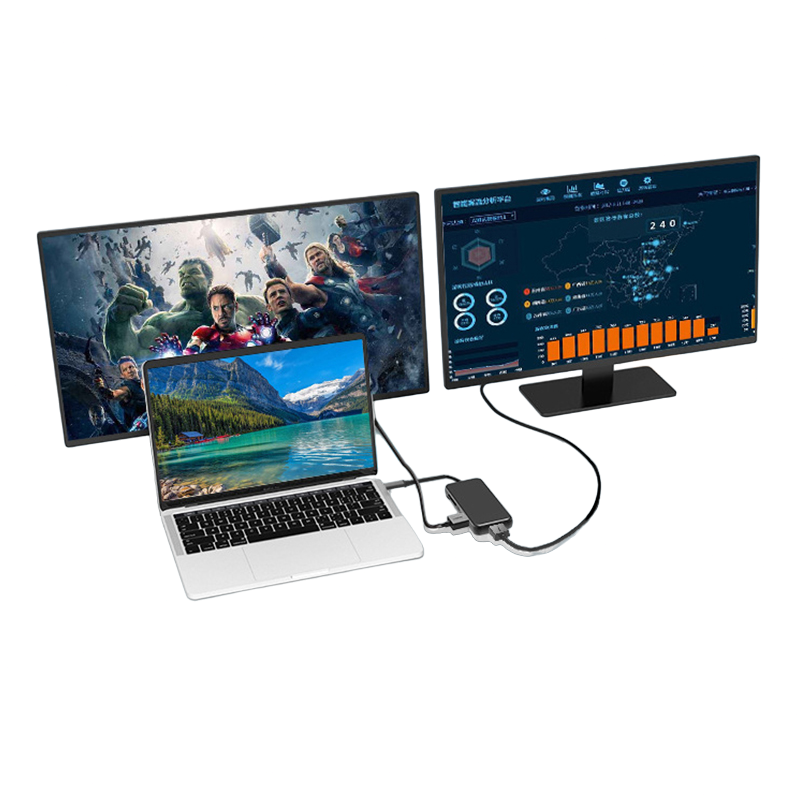 Adaptador de Doble Pantalla Extensor HDMI 4K