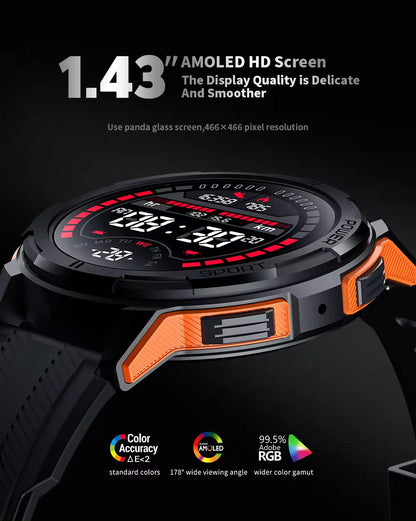Smartwatch Militar C25 con Pantalla AMOLED