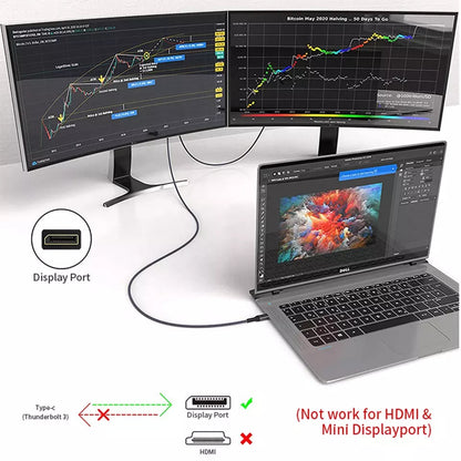 Adapatador Cable USB-C a Dispaly Port DP 165hz