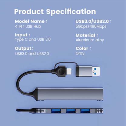 Adaptador Hub 5 En 1