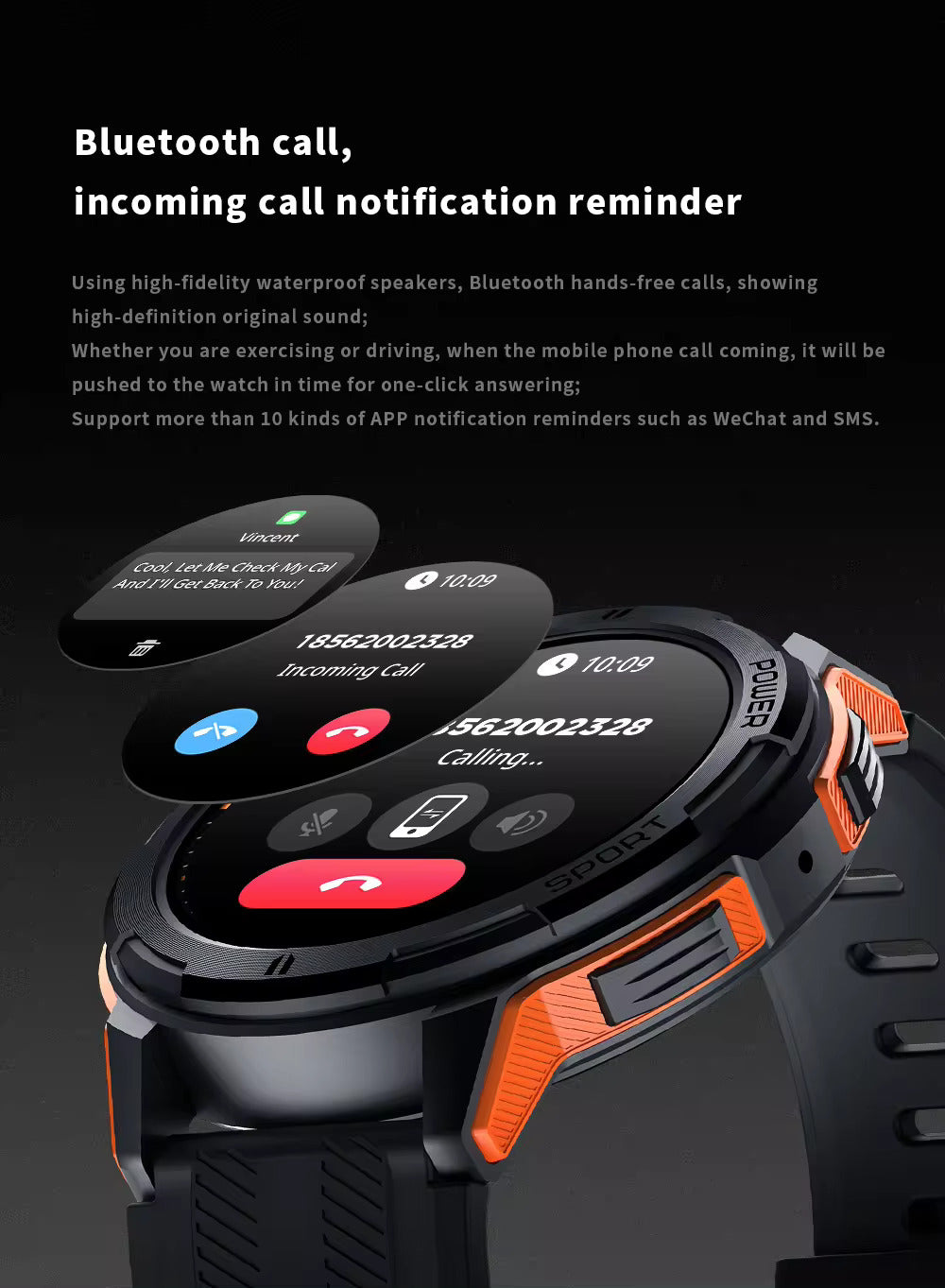 Smartwatch Militar C25 con Pantalla AMOLED