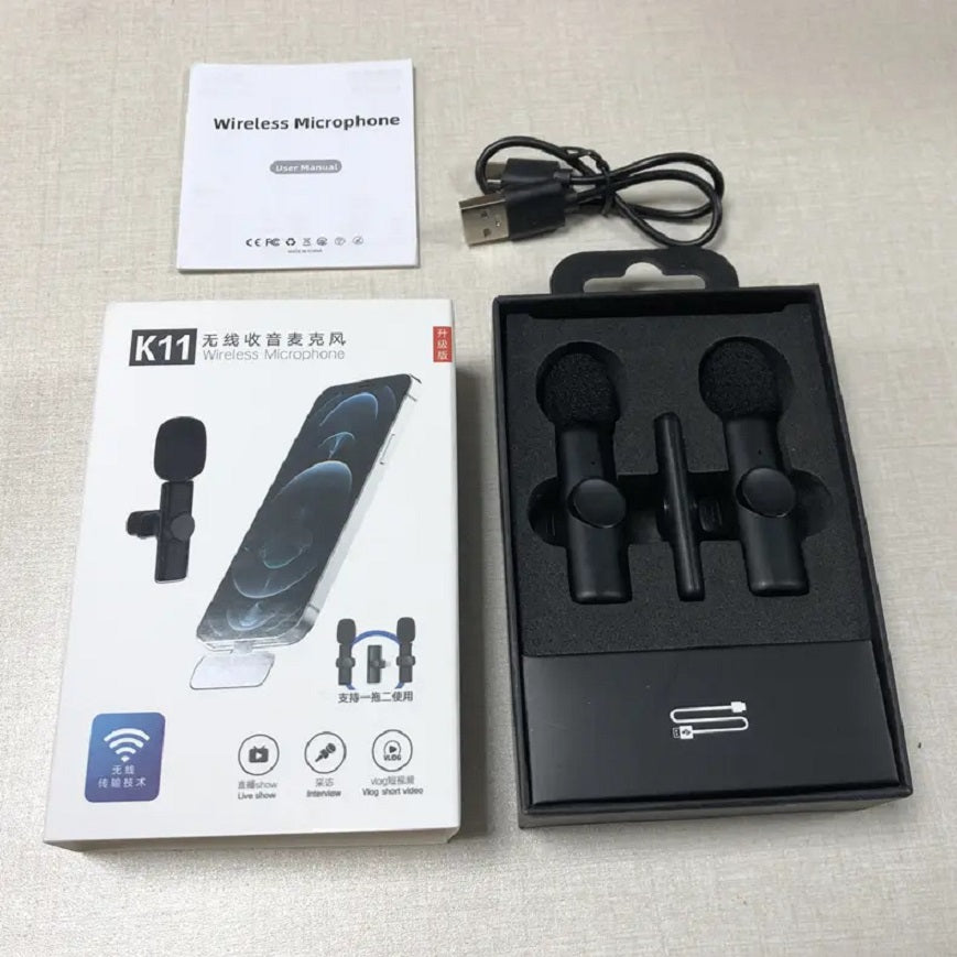 Microfono Inalambrico Para Celular Doble