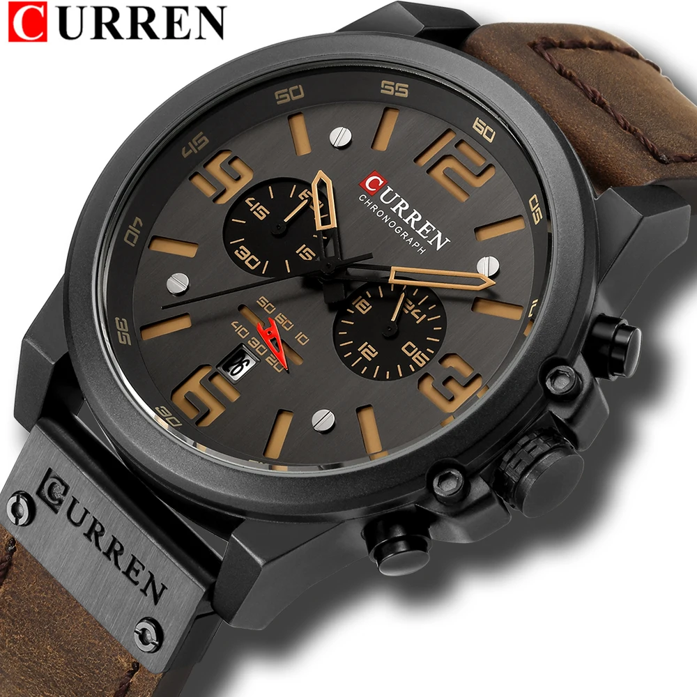 Reloj CURREN Negro Para Hombre