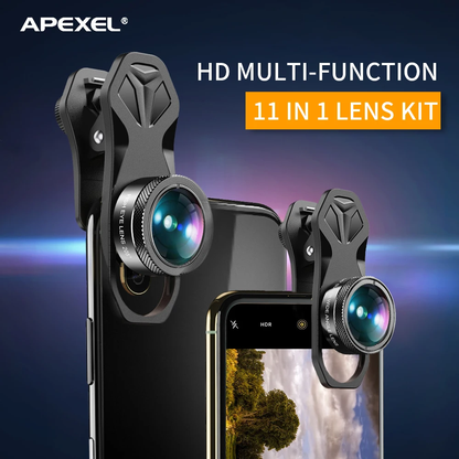 Kit 11 Lentes Externos para Celular Apexel