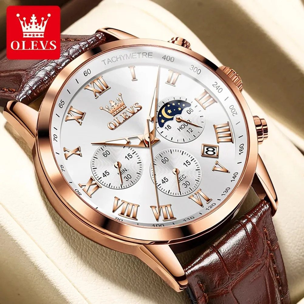 Reloj OLEVS 5529 CUERO
