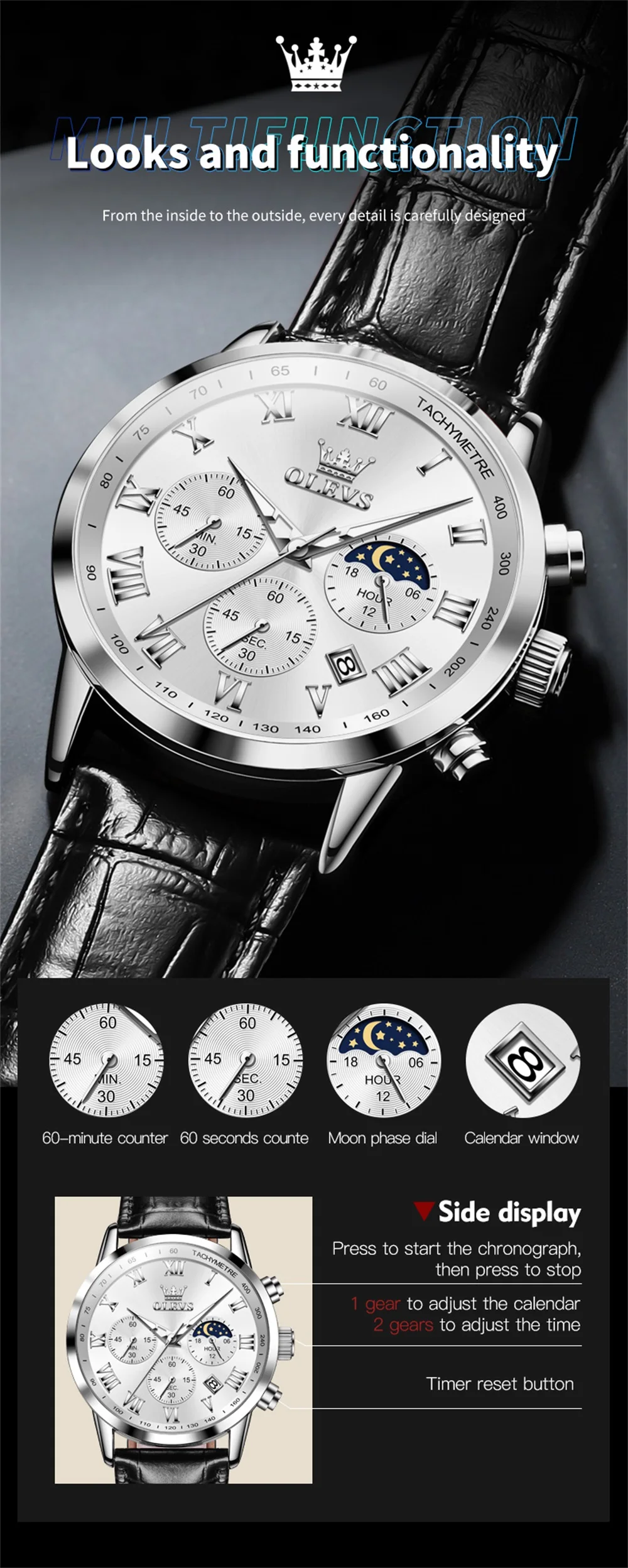 Reloj OLEVS 5529 PLATA