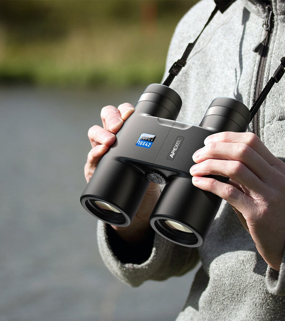 Binoculares Automaticos Apexel 10x42 con Autoenfoque